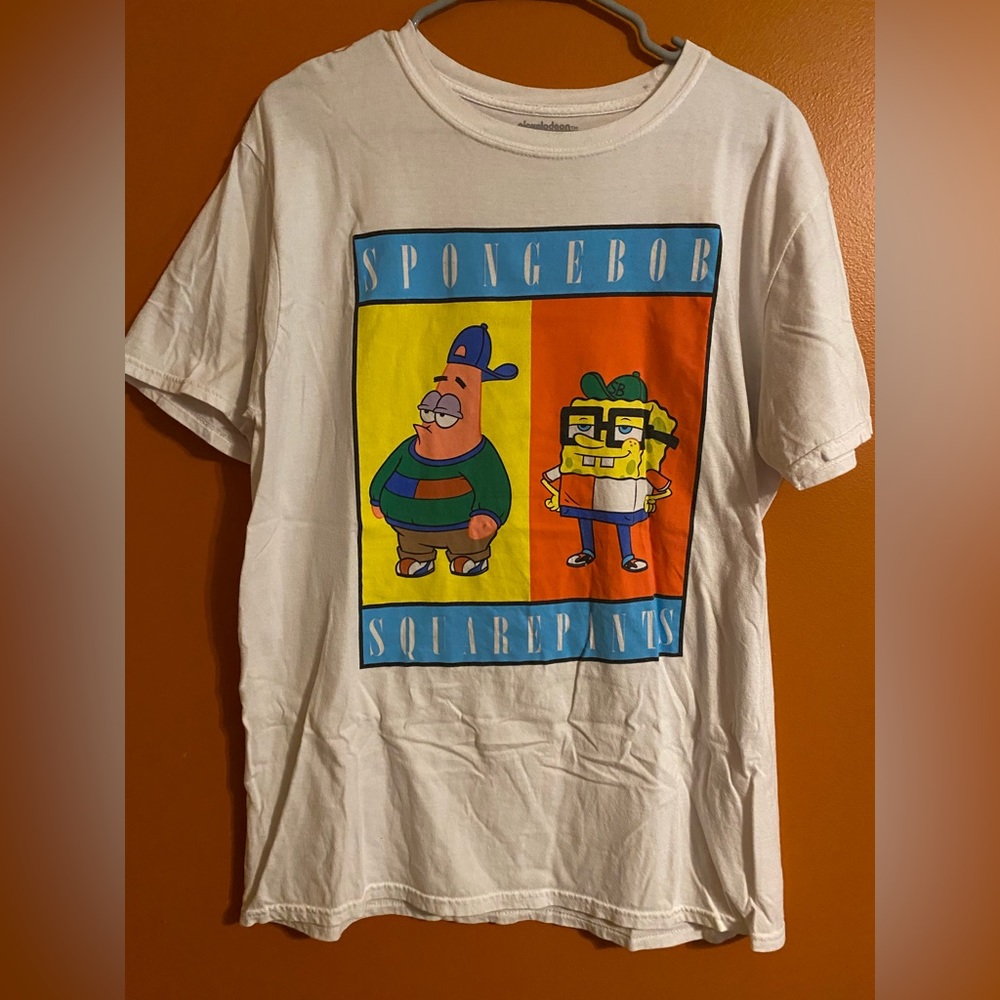 Mens SpongeBob SquarePants & Patrick T-shirt Size L